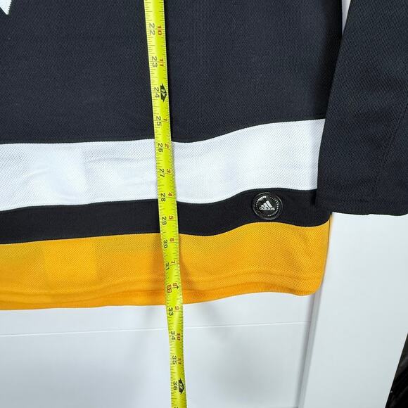 Adidas‎ NHL Pittsburgh Penguins Authentic Hockey Home Jersey Size 46 Black NWT - Picture 8 of 10